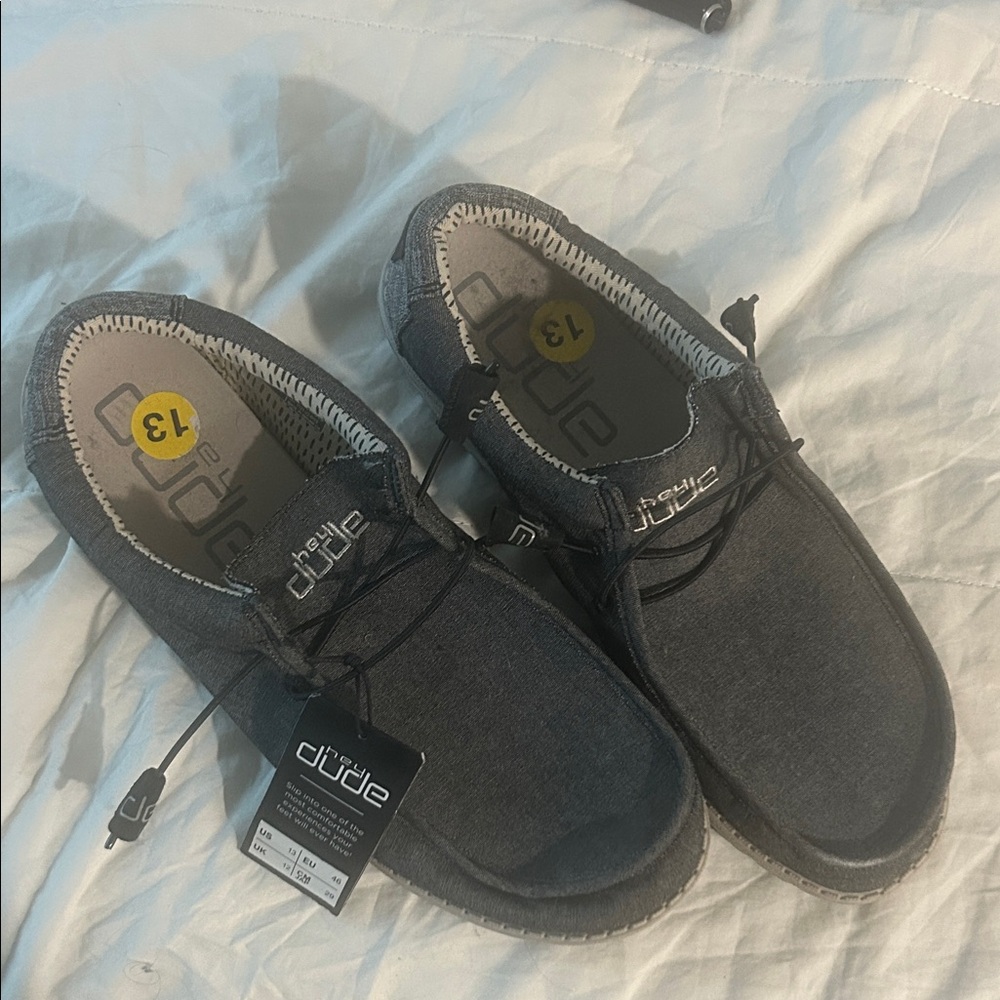 Hey Dude Charcoal Slip-On Shoes